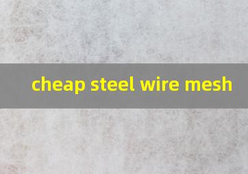 cheap steel wire mesh